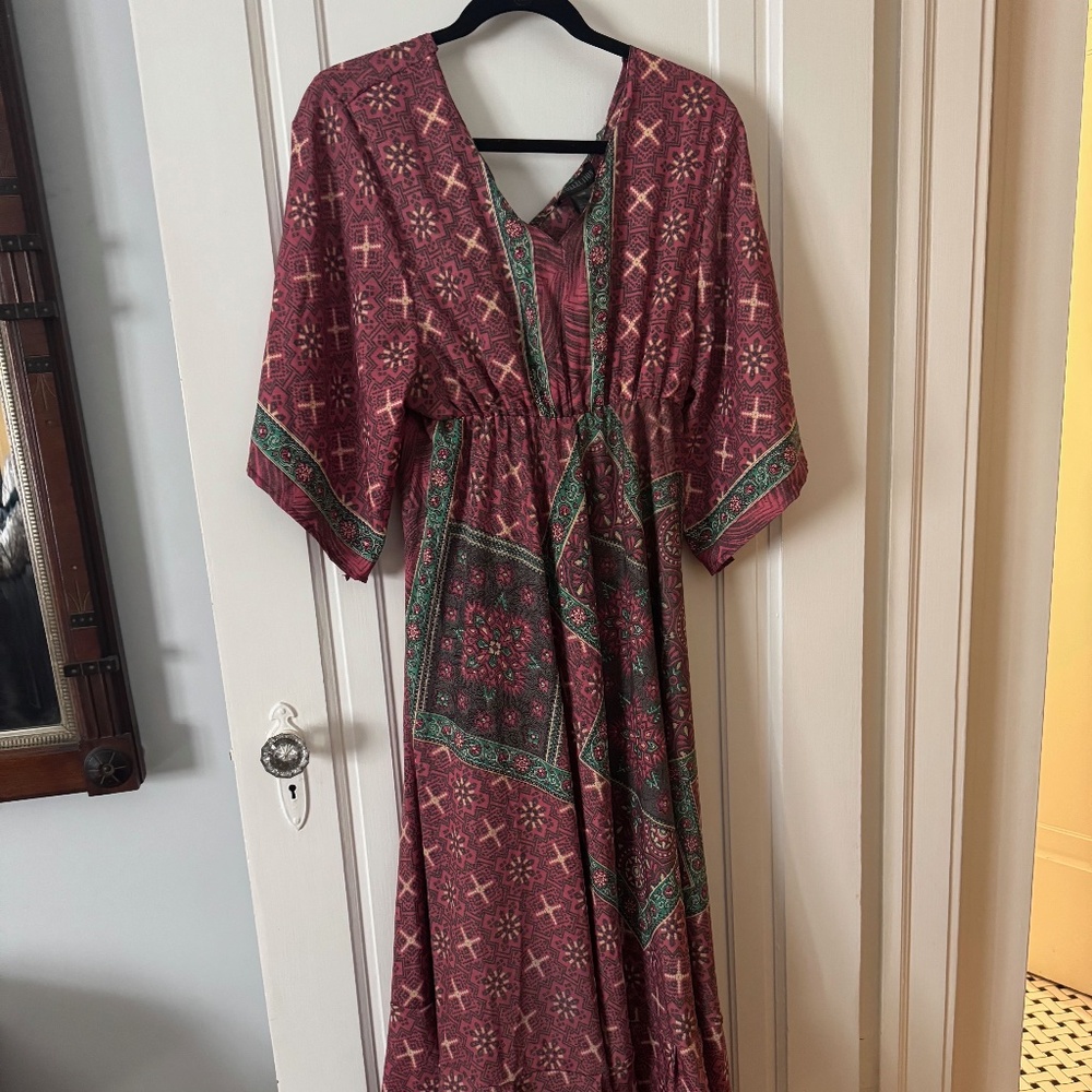 MT Collection silk dress NWT One Size